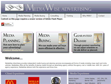 Tablet Screenshot of mediawiseadvertising.com